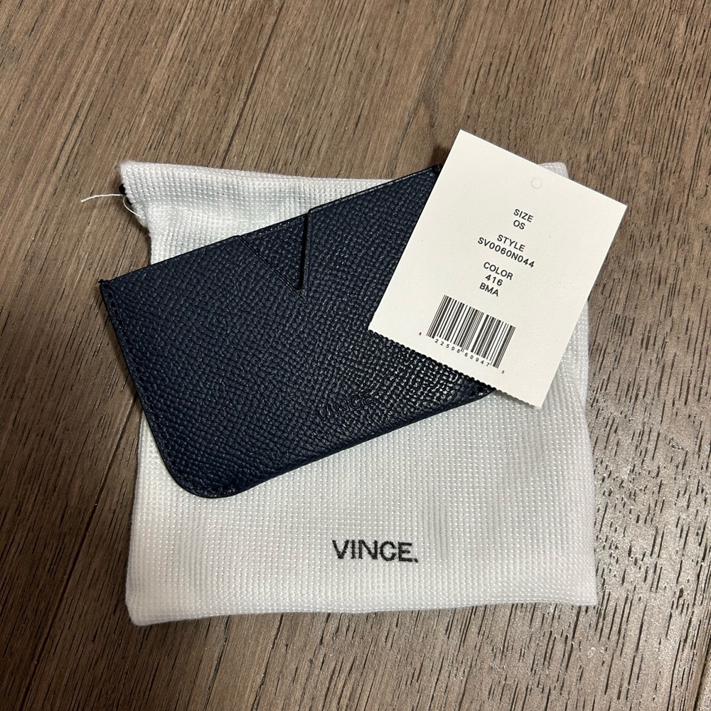 Vince Midnight Blue Card Holder